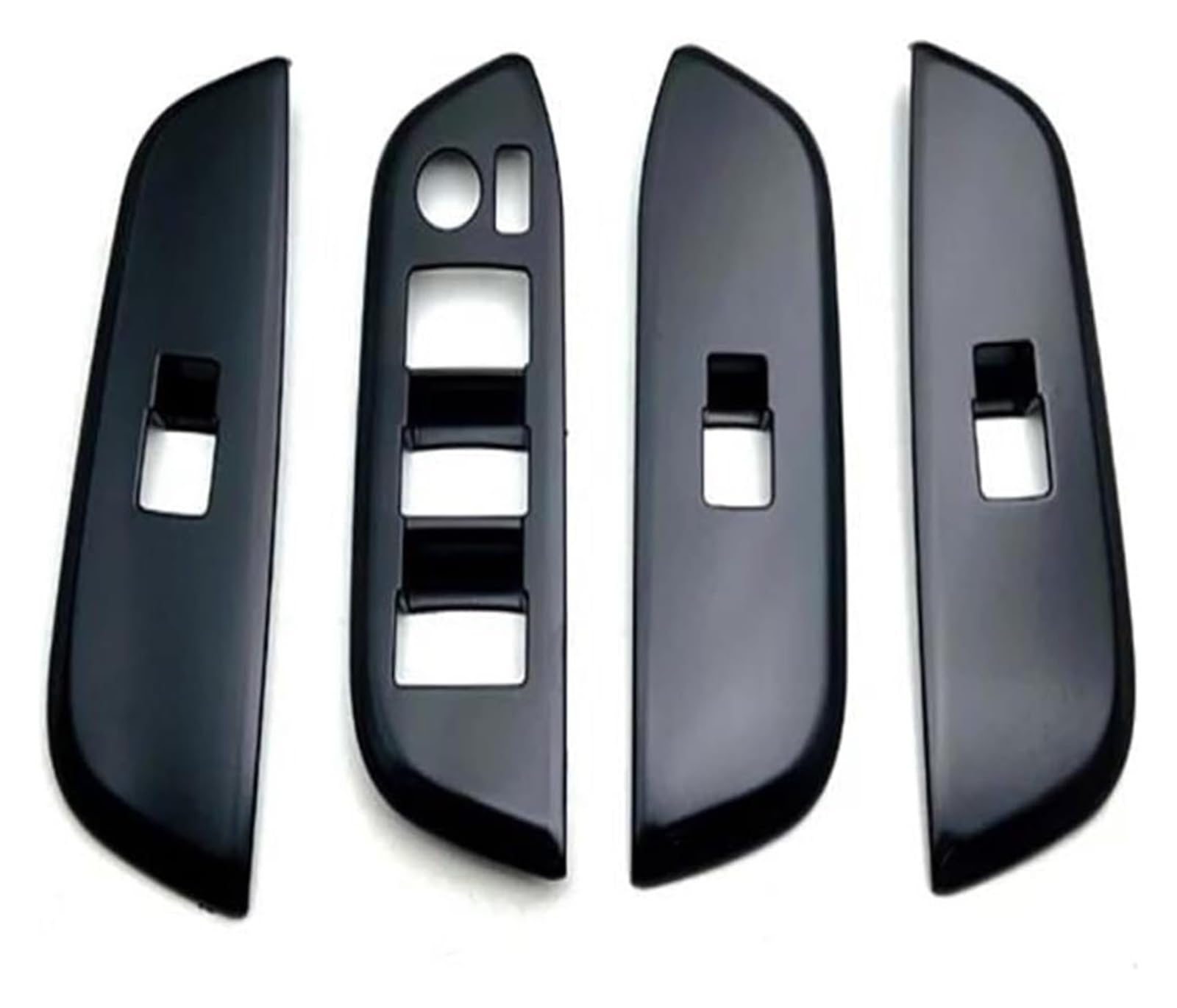 Auto Innenraum Für T&oyota Für Crown Für Cossover 2023 2024 LHD RHD Türgriff Fensterschalter Abdeckung Verkleidung Armlehne Panel Dekoration Rahmen(Black,LHD) von gangxiao