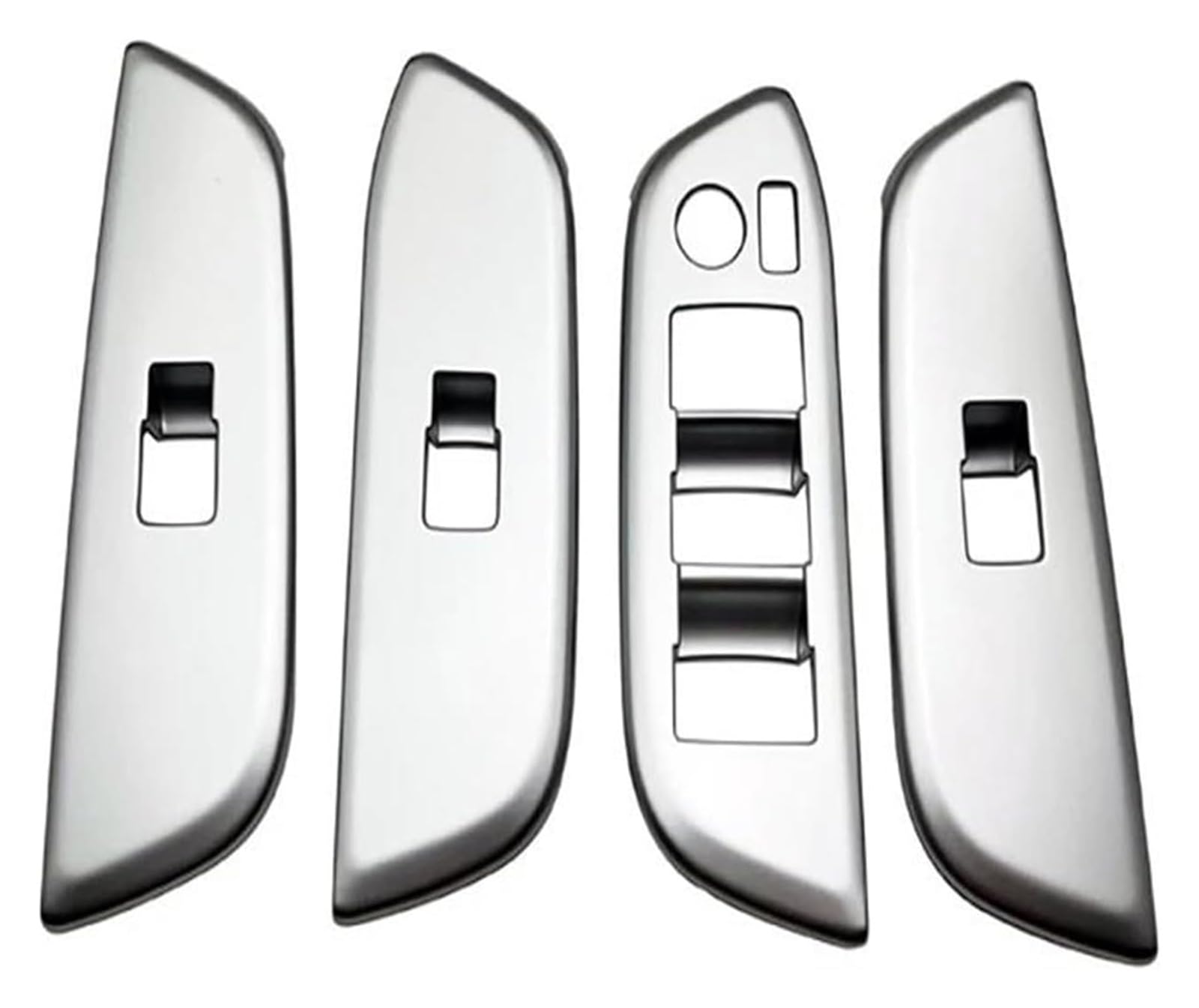 Auto Innenraum Für T&oyota Für Crown Für Cossover 2023 2024 LHD RHD Türgriff Fensterschalter Abdeckung Verkleidung Armlehne Panel Dekoration Rahmen(Silver,RHD) von gangxiao