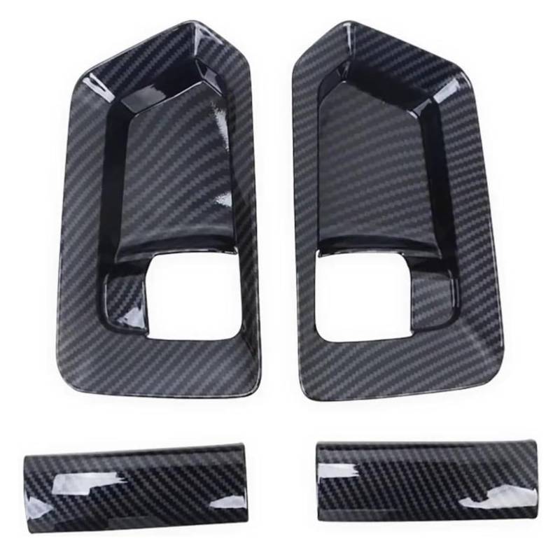 Auto Innenraum Für T&oyota Für Hiace Für Granvia Für Pendler 2019-2024 Kohlefaser Innentürgriff Schüsselabdeckung Verkleidungsaufkleber Auto Styling Panel von gangxiao
