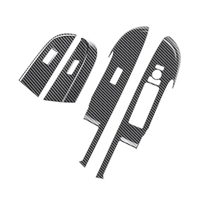 Auto Innenraum Für T&oyota Für Raize 2021 2022 Lifter Button Auto Kohlefaser Fenster Glas Schalter Abdeckung Trim Tür Armlehne Panel von gangxiao