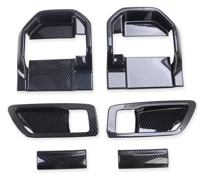 Auto Innenraum Für T&oyota Für Sienna 2021 2022 2023 2024 Kohlefaser Auto Styling Türgriffabdeckung Zierrahmen Innenverkleidung von gangxiao