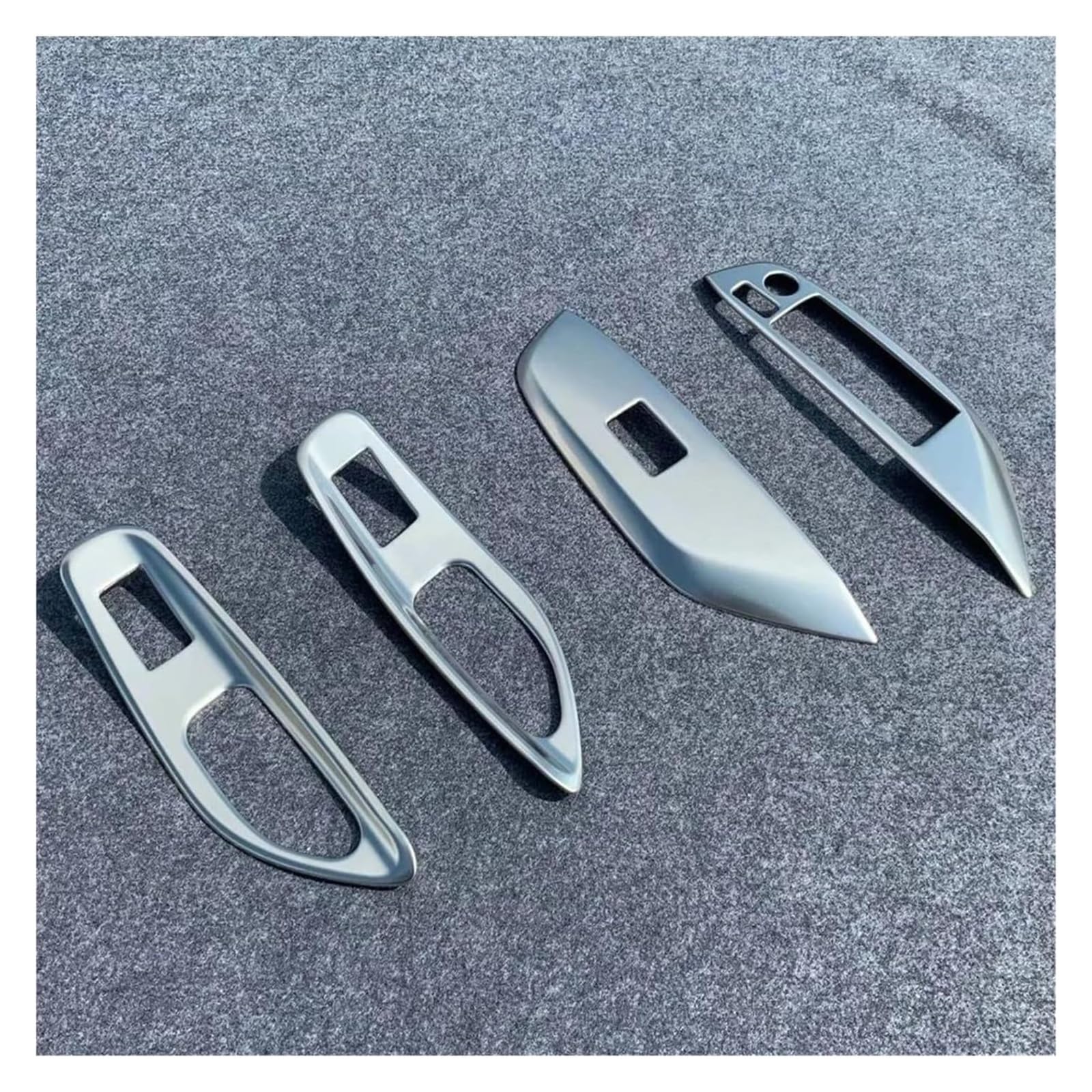 Auto Innenraum Für T&oyota Für Yaris 2020 2021 2022 Edelstahl Dekorationsrahmen Innentürgriff Fensterschalter Abdeckung Verkleidung Armlehnenplatte(Silver,RHD) von gangxiao