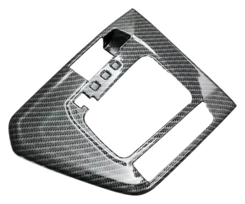 Auto Innenraum Für VW Für Tiguan L 2017-2022 Carbon Fiber Control Panel Emblem Aufkleber Schützen Konsole Aufkleber Innen Koration Trim(Carbon Fiber,No Hole) von gangxiao