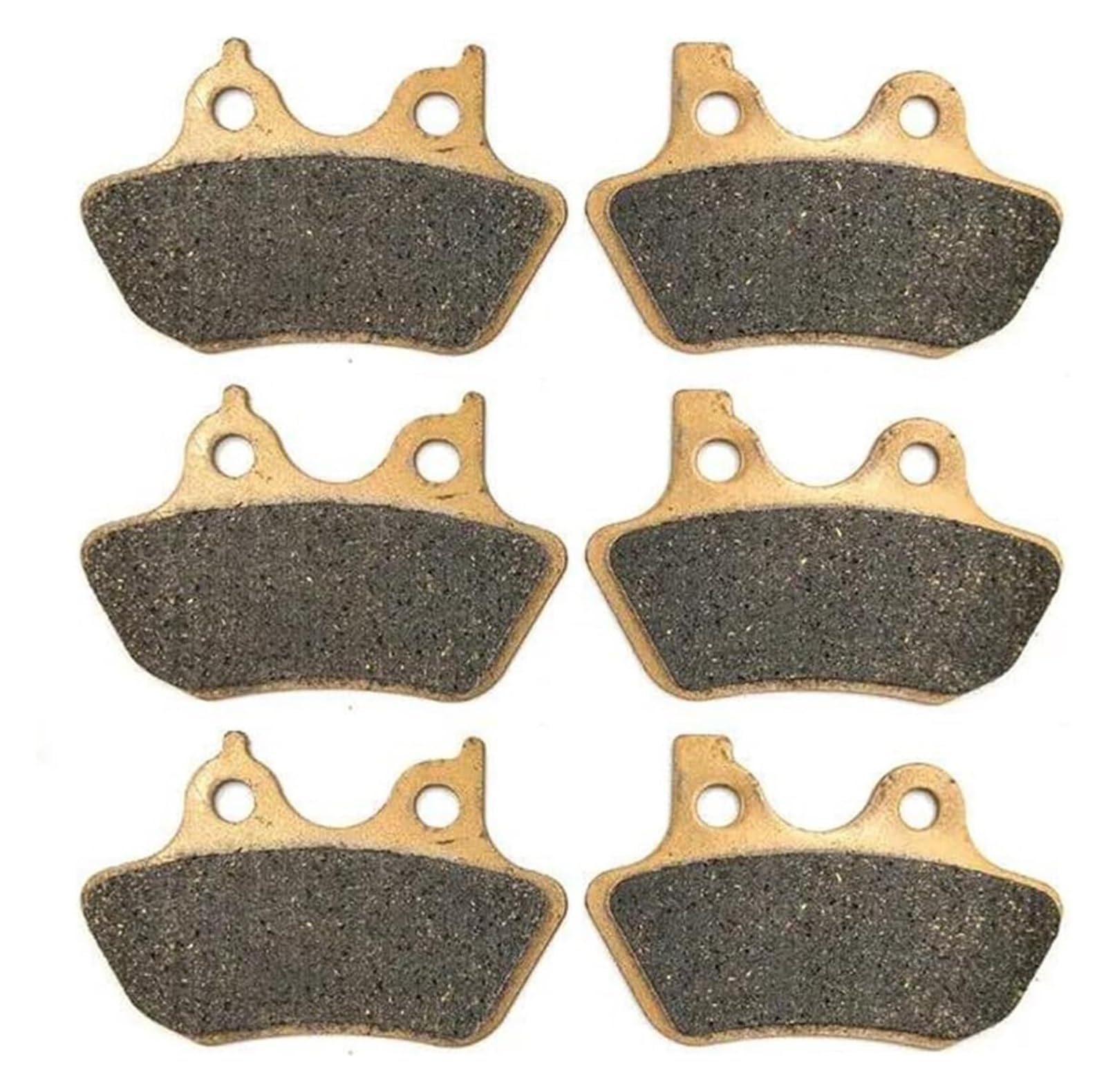 Bremsbeläge Vorne Und Hinten Für Harley Für Sportster Standard 53C 883 883R Für Dyna Cabrio Für Super Glide Sport 2000-2003 Motorrad Vorne Hinten Bremsbeläge(3 Pair 1 Sets) von gangxiao