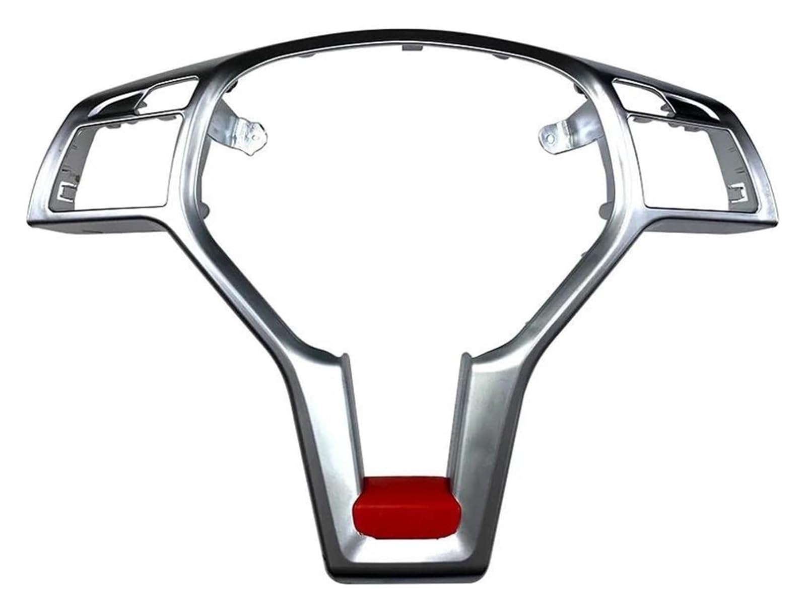 Für M&ercedes Für B&ENZ ACE CLA CLS GLA Klasse W176 W204 W212 C117 Dekorationsplatte Autozubehör Lenkradrahmenverkleidung Auto Innenraum(Sliver Red) von gangxiao