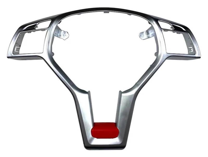 Für M&ercedes Für B&ENZ ACE CLA CLS GLA Klasse W176 W204 W212 C117 Dekorationsplatte Autozubehör Lenkradrahmenverkleidung Auto Innenraum(Sliver Red) von gangxiao