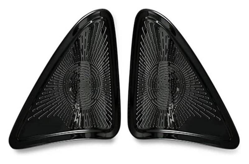 Für M&ercedes Für B&ENZ E-Klasse W214 2024 Auto Edelstahlaufkleber Tür A Säule Audioabdeckung Lautsprecherverkleidungen Auto Innenraum(Black) von gangxiao