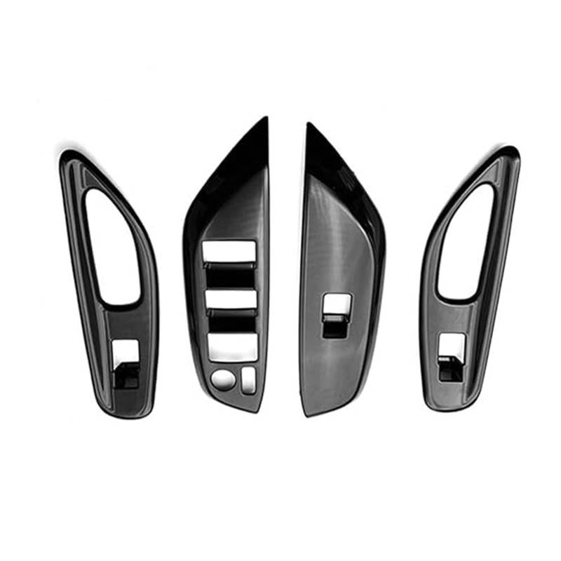 Für Mazda 2 2023 Auto Glanz Schwarz Fenster Glas Lift Taste Schalter Abdeckung Trim Tür Armlehne Panel Auto Innenraum von gangxiao