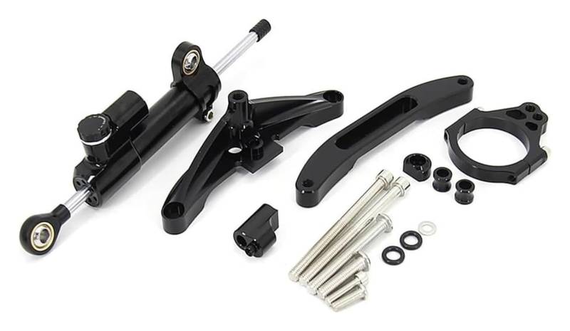 Für Y&amaha FZ1 Für FAZER 2006-2015 Motorrad Aluminium Lenkungsdämpferhalterung Set Stabilisator Lineare Montageunterstützung Motorrad Lenkungsdämpfer(7) von gangxiao