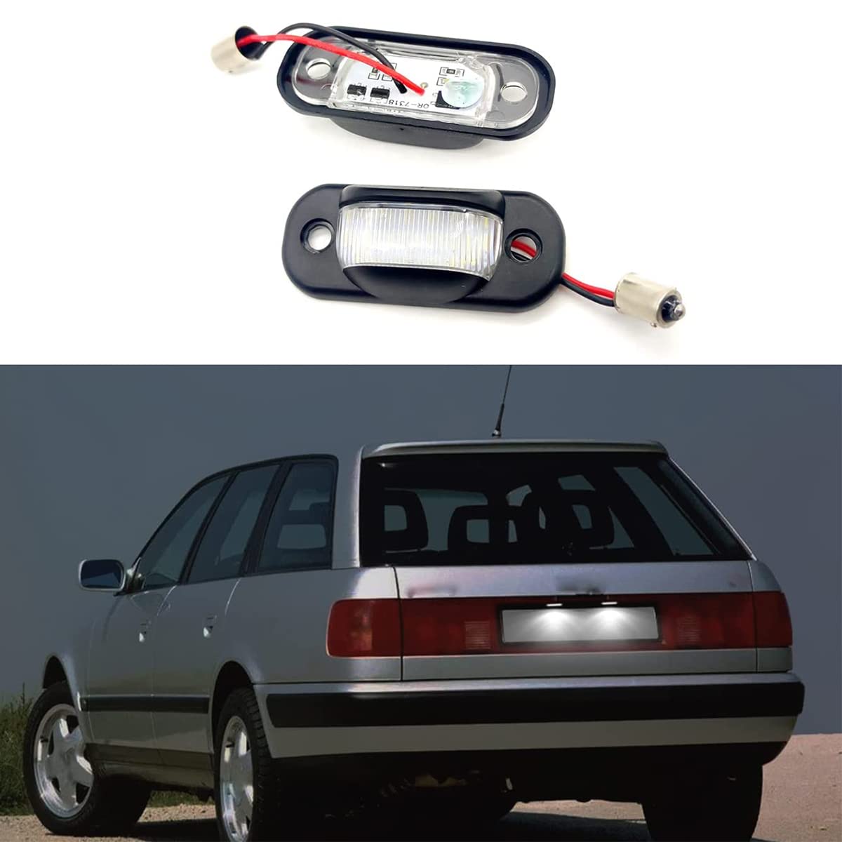 2 Stück Kennzeichenbeleuchtung für A/udi 80 B4 100 C4 A6 Cabriolet Hohe Helligkeit Weiße Kennzeichenbeleuchtung 2 Stück Kennzeichenbeleuchtung für A/udi 80 B4 100 C4 A6 Cabriolet Hohe Helligkeit Weiße Kennzeichenbeleuchtung von generic