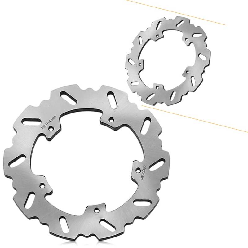 SIKUAI 1PC Stainless Steel Motor Floating Disc Rotors Rear Brake Rotors Fit for BMW HP4 2013-2014 / S1000R 2014-2015 / S1000RR 2010-2015 Silver von generic
