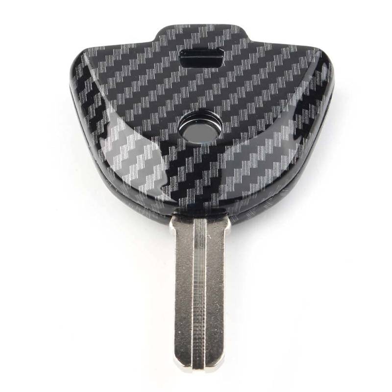 FSFYUK 1 Set Metall Ungeschliffener Schlüsselbart Schlüsselgehäuse Schutzabdeckung Carbon Fiber Muster Für F800 R1200 R1150 R ST GS Motorrad von generisch