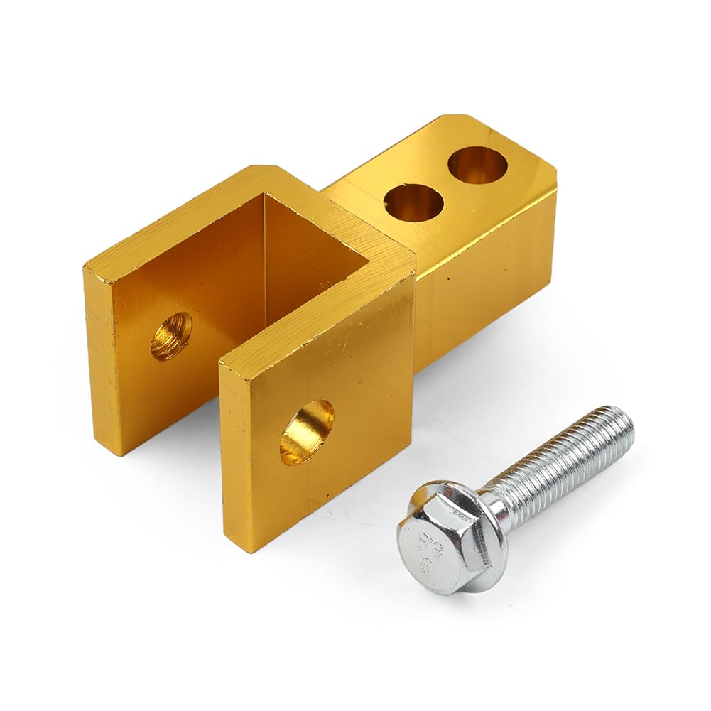 FSFYUK 1 stück 8 MM Motorrad Hinten Riser Höhe Erweiterung Extender Adapter Stoßdämpfer Aluminium Gold für Motorrad FSFYUK 1 stück 8 MM Motorrad Hinten Riser Höhe Erweiterung Extender Adapter Stoßdämpfer Aluminium Gold für Motorrad von generisch