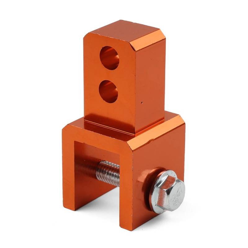FSFYUK 8MM Rear Riser Height Extension Extender Motorrad Adapter Stoßdämpfer Orange Aluminium für Motorrad 1pc von generisch