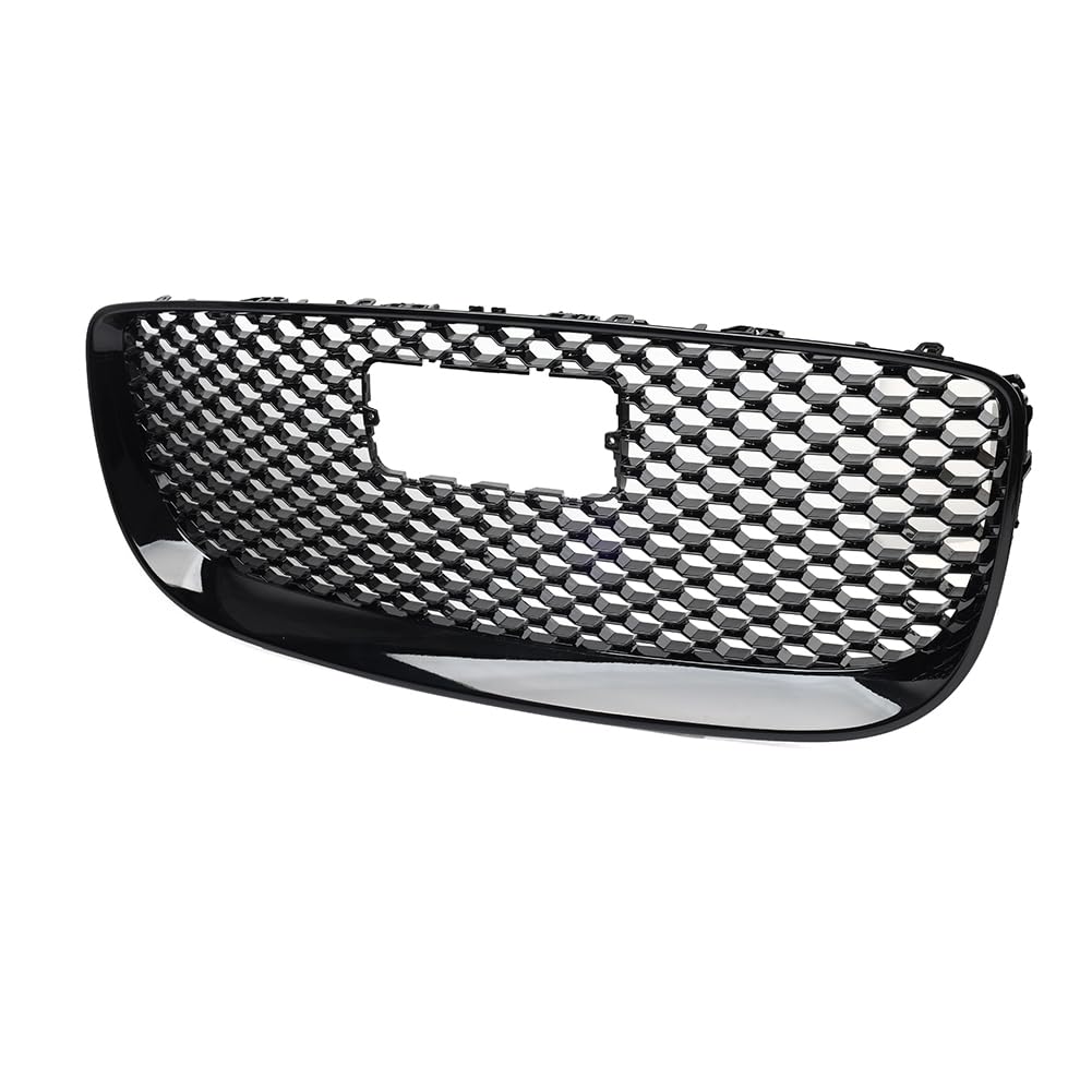 FSFYUK C2D43046 Frontstoßstange Kühlergrill Mesh Grid Guard Proetctor Vollschwarz ABS Für Jaguar XJ 2016-19 20 1Stk von generisch