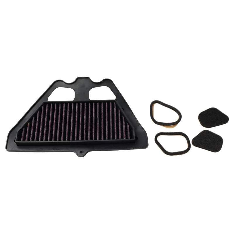 FSFYUK Motorrad Luftkühler Reiniger High Flow Filter 1Stk Für Z900 2017-20 21 ZR900 2017-18 19 Kunststoff Rot von generisch