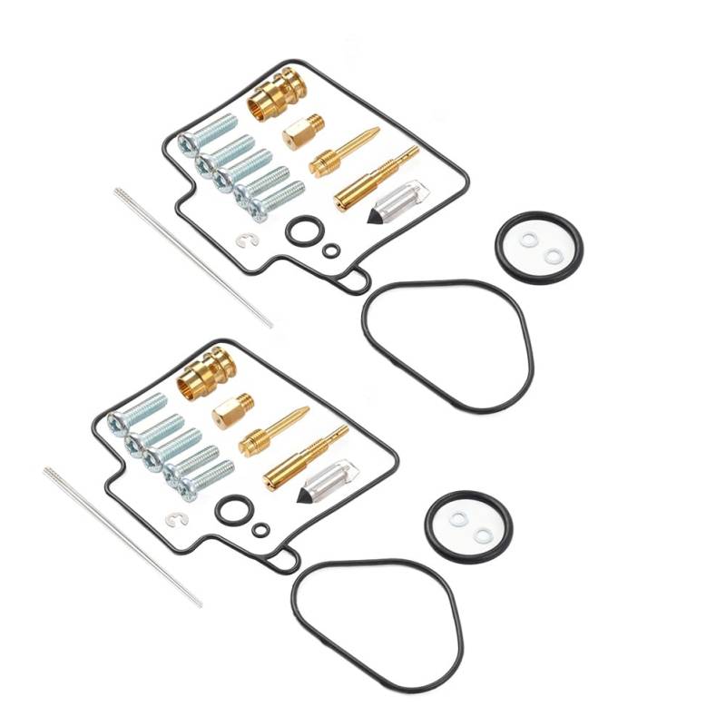 FSFYUK Vergaserzubehör Umbauteile Vergaserreparatursatz 2er Set Für RM125 2001-2006 Messing, Gummi von generisch