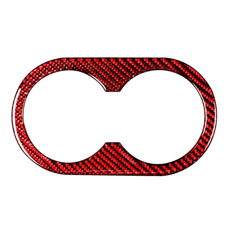 SIKUAI 1 Stück Carbon Faser Sitz Armlehne Panel Abdeckung Getränkehalter Zierleiste Hinten Wasser Getränkehalter Rot Links Für Ram 2500 3500 2013-2018 von generisch