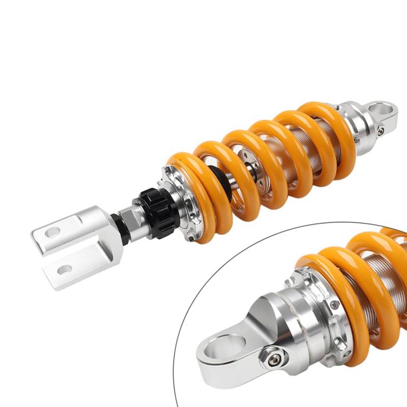 SIKUAI 1 Stück Gesamtlänge: 335 mm 305 MM Luftstoßdämpfer Stoßdämpfer Hinterradaufhängung Aluminium Gelb Diese Stoßdämpfer 50ccm-160ccm Pitbikes. von generisch
