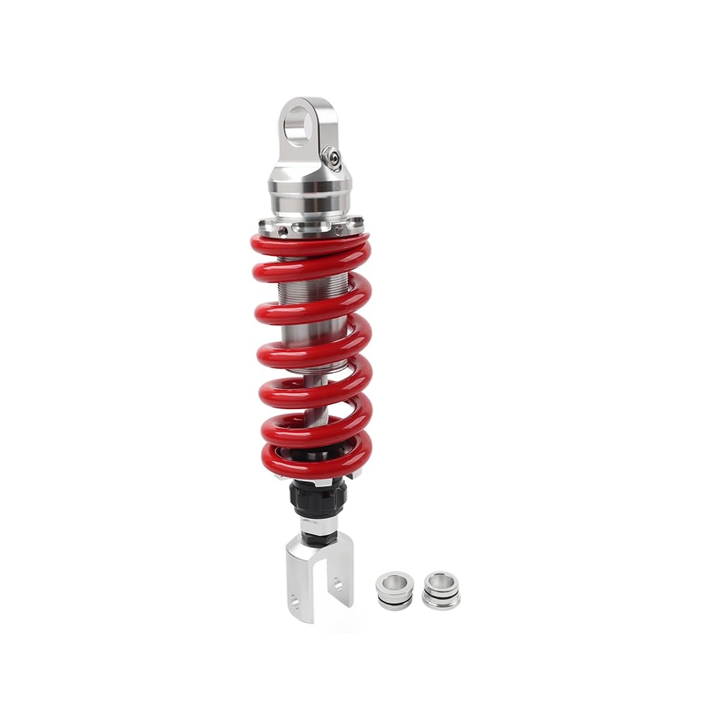 SIKUAI 1 Stück untere Gabelkopfbreite: 30 mm 305 MM Stoßdämpfer Luftstoßdämpfer Hinterradaufhängung rot. Diese Stoßdämpfer sind 50 cc-160 cc Pitbikes Dirtbikes Gokarts geeignet. von generisch