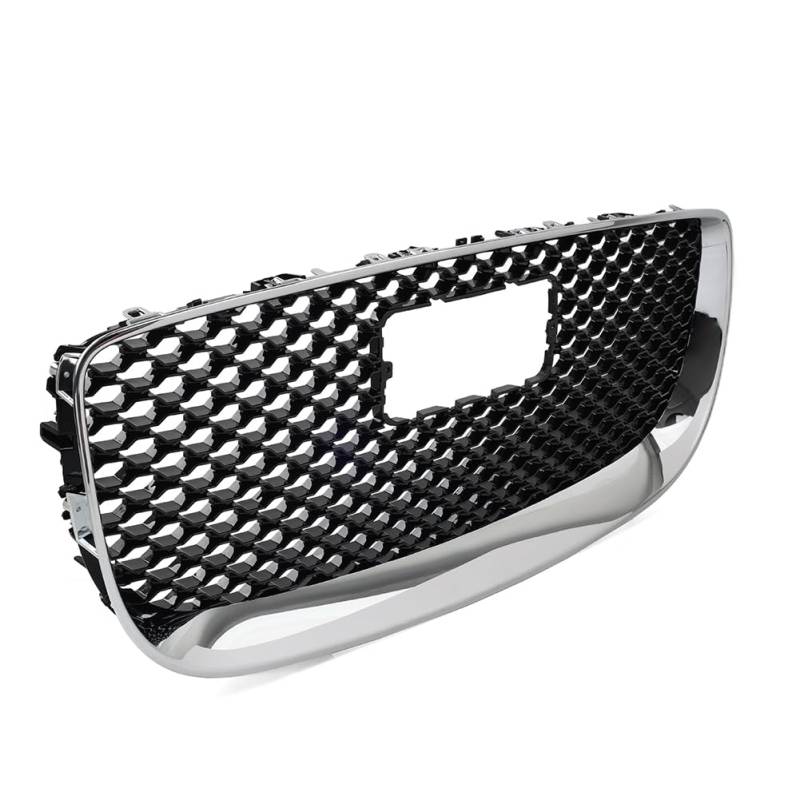 SIKUAI 1 stück C2D43033 Frontstoßstange Kühlergrill Netzgitter Schutzgitter ABS Splitter + Schwarz Für Jaguar XJ 2016-20 von generisch