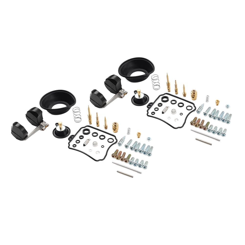 SIKUAI 2 Sätze Gummi, Messing Vergaser Carb Rebuild Reparatur Kit Für V Star 650 XVS650 Midnight Custom 2006-2010 SIKUAI 2 Sätze Gummi, Messing Vergaser Carb Rebuild Reparatur Kit Für V Star 650 XVS650 Midnight Custom 2006-2010 von generisch