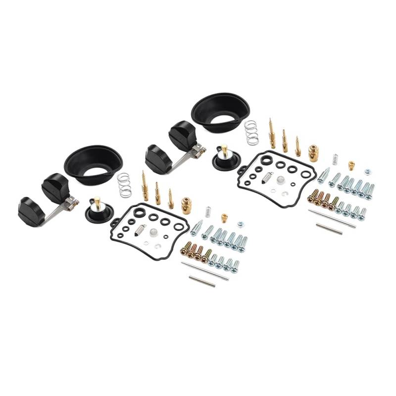 SIKUAI 2 Sätze Gummi, Messing Vergaser Carb Rebuild Reparatur Kit Für V Star 650 XVS650 Midnight Custom 2006-2010 von generisch