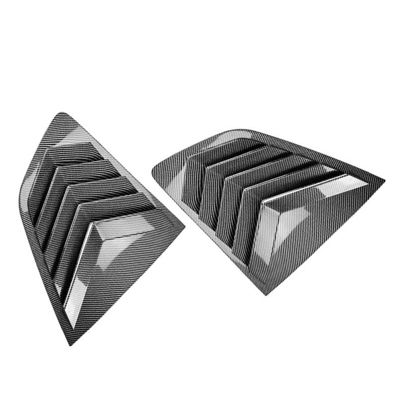 SIKUAI 2 Stück Carbon Fiber Schwarz Sonnenschutzblende Blende Hecklamellenverkleidung ABS Für X3 IX3 G01 18-2024 von generisch