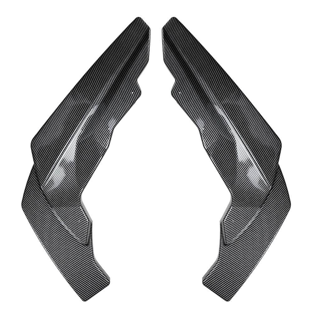 SIKUAI 2 Stück Carbon Fiber Schwarz Splitter Lip Side Spoiler Heckstoßstange ABS Für 2er M2 G87 23-2024 SIKUAI 2 Stück Carbon Fiber Schwarz Splitter Lip Side Spoiler Heckstoßstange ABS Für 2er M2 G87 23-2024 von generisch