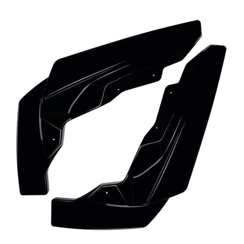 SIKUAI 2 Stück Seitenspoiler Heckspoilerlippe Schwarz ABS Für 2er M2 G87 2023-2024 von generisch