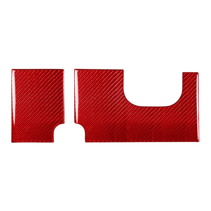 SIKUAI 2 Stücke Scheinwerfer Schalter Lampe Taste Panel Trim Abdeckung Dekor RHD Carbon Fiber Rot Auto Für 8N TT 01-2006 von generisch