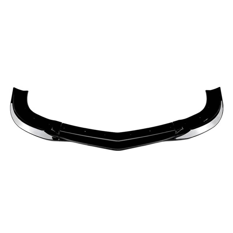 SIKUAI 3-teilig Schwarz Hochglanz Frontspoilerlippe Stoßstangenschutz Frontspoilerlippe ABS Für C Klasse W204 C63 Limousine 07-2010 von generisch