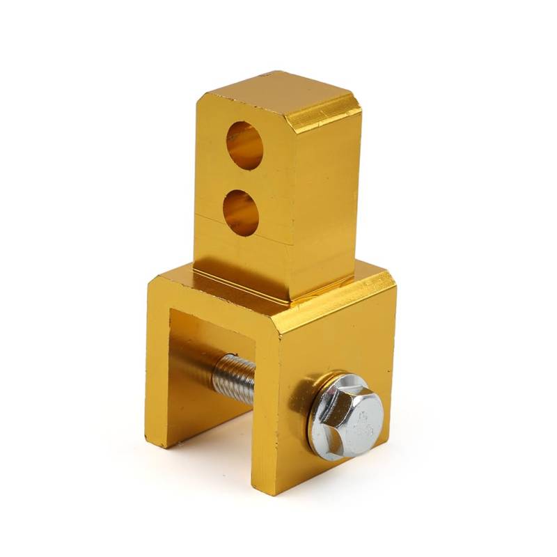 SIKUAI 8MM Rear Riser Height Extension Extender Motorrad Adapter Stoßdämpfer Gold Aluminium für Motorrad 1pc von generisch
