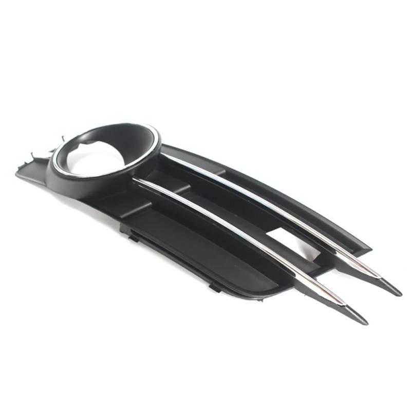 SIKUAI ABS Rechts Unteren Stoßfänger Ersatz Kühlergrill Lampe Nebelscheinwerfer Abdeckung Trim Mit Loch 4GD807682B Schwarz Mit Chrom Für A6 C7 11-15 Motorrad von generisch