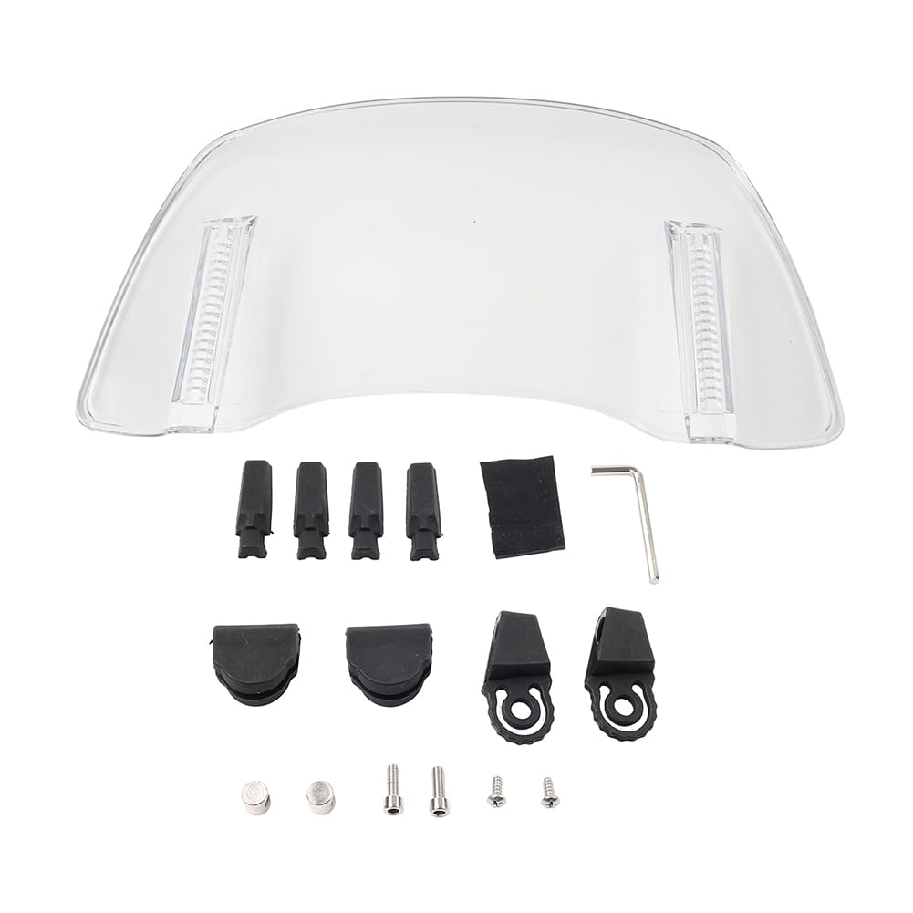SIKUAI Einstellbare Spoiler Clamp-Auf Windschutzscheibe Motorrad Windschutzscheibe 1 Pc Klar Front SIKUAI Einstellbare Spoiler Clamp-Auf Windschutzscheibe Motorrad Windschutzscheibe 1 Pc Klar Front von generisch