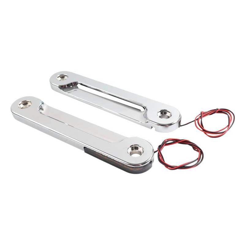 SIKUAI Frontstoßdämpfer Gabel bündige Halterungen Blinker Chrom CNC Aluminium Für Electra Glide Standard Ultra Street Glide Tri Glide Ultra Limite Motorrad von generisch