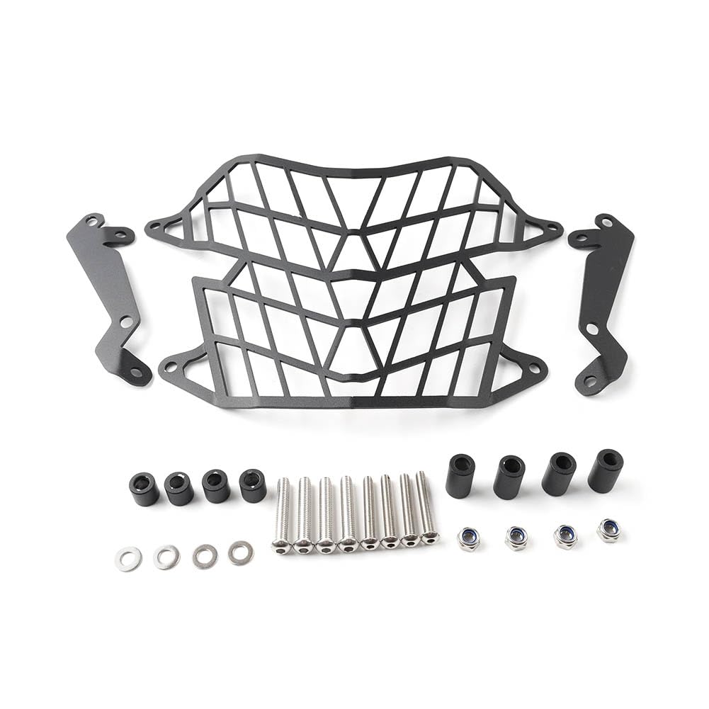 SIKUAI Motorrad Front Scheinwerfer Schutz Protector Scheinwerfer Kühlergrill Abdeckung Für Tenere700 Tenere 700 19-2022 Aluminium Matt Schwarz SIKUAI Motorrad Front Scheinwerfer Schutz Protector Scheinwerfer Kühlergrill Abdeckung Für Tenere700 Tenere 700 19-2022 Aluminium Matt Schwarz von generisch