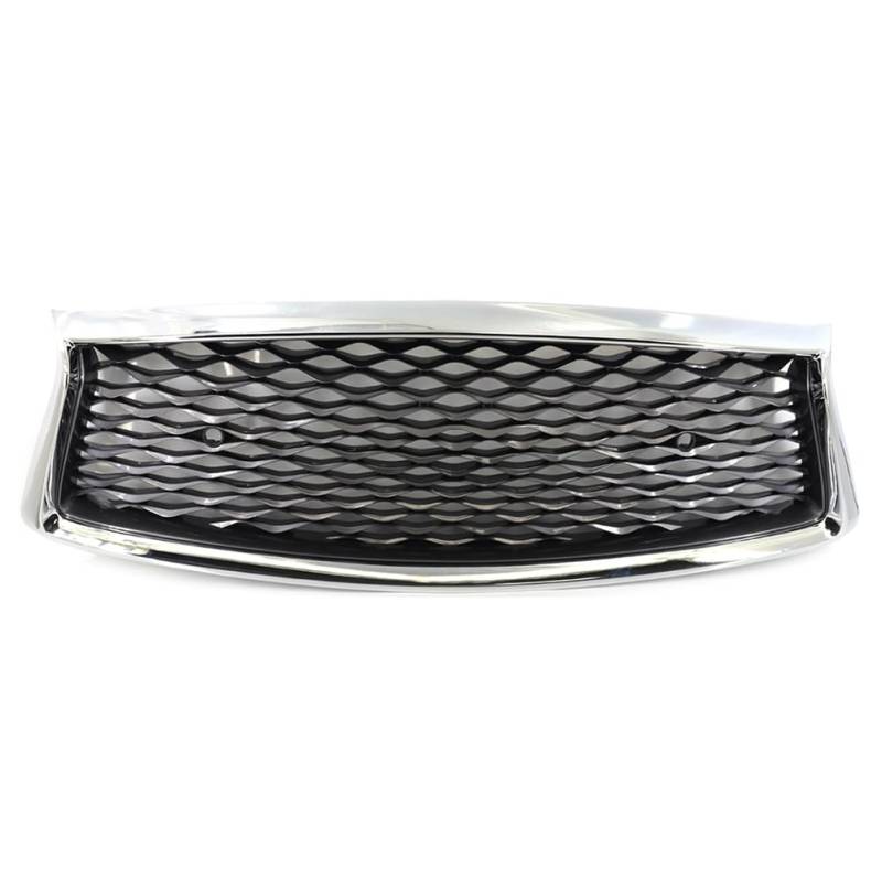 SIKUAI Motorrad UpperMain Vorne Mitte Stoßstange Grill Grill Mesh Waben Mit Sensor Loch Für Q50 Q50S 18-2023 ABS Chrom Rahmen + Schwarz Mesh von generisch