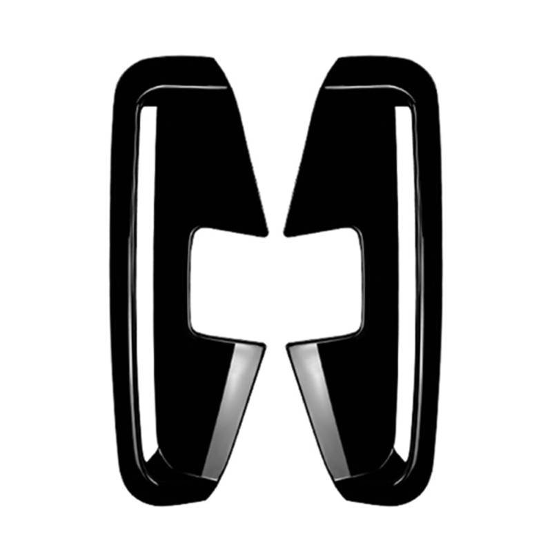 SIKUAI Spoiler Frontstoßstange Lüftungsschlitze Schwarz Glänzend ABS Für 4er G22 G23 M Sport 20-2024 2Stk von generisch