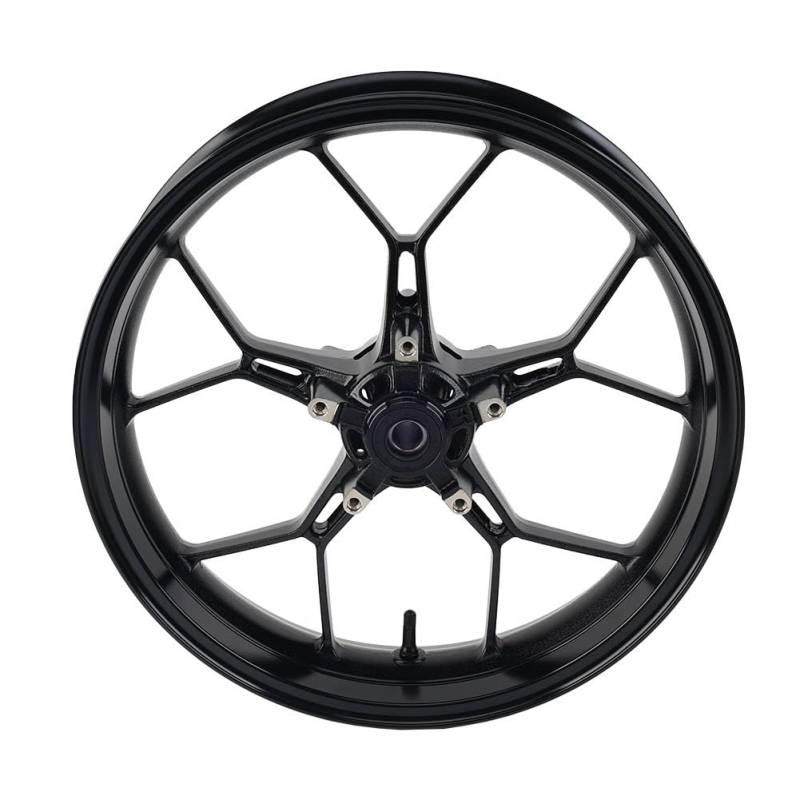 SIKUAI schwarz Motorrad Vorderradnabe Felge Aluminium Rand Außenräder Für CB650R CBR650R 2019-2023 von generisch