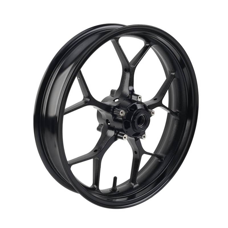 SIKUAI schwarz Motorrad Vorderradnabe Felgenrand Außenräder Aluminium Für CBR1000RR 2017 2018 2019 2020 2021 2022 2023 von generisch