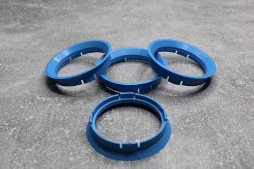 Zentrierringe Distanzringe 63,3 mm x 56,6 mm hellblau für Alufelgen von generisch
