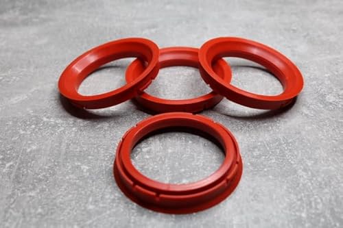 Zentrierringe Distanzringe 73,0 mm x 57,1 mm rot für Alufelgen von generisch