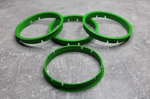 Zentrierringe Distanzringe 73,0 mm x 70,1 mm hellgrün für Alufelgen von generisch