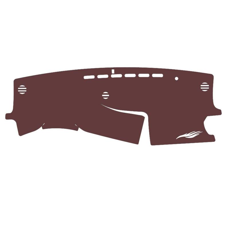 generisch Leder auto armaturenbrett abdeckung kompatibel mit Lexus UX (NO HUD) 2022-2024,auto armaturenbrett matte,Auto Innenraum（brown） von generisch