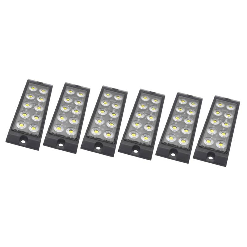 generisch SIKUAI Auto Auto 6 Pcs Seite Marker Lampe Für Auto Bus Lkw Anhänger Lkw Traktor Camper Wohnmobil Pickup Boot Van Caravan RV, weiß von generisch