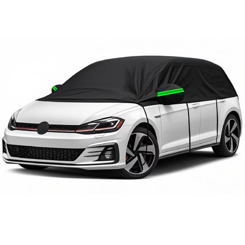 generisch halbgarage für Auto Winter kompatibel mit VW Id.3 Hatchback 2019-2025, Schiebedach Abdeckung, Autofenster Abdeckung,Auto halbgarage（Black） von generisch