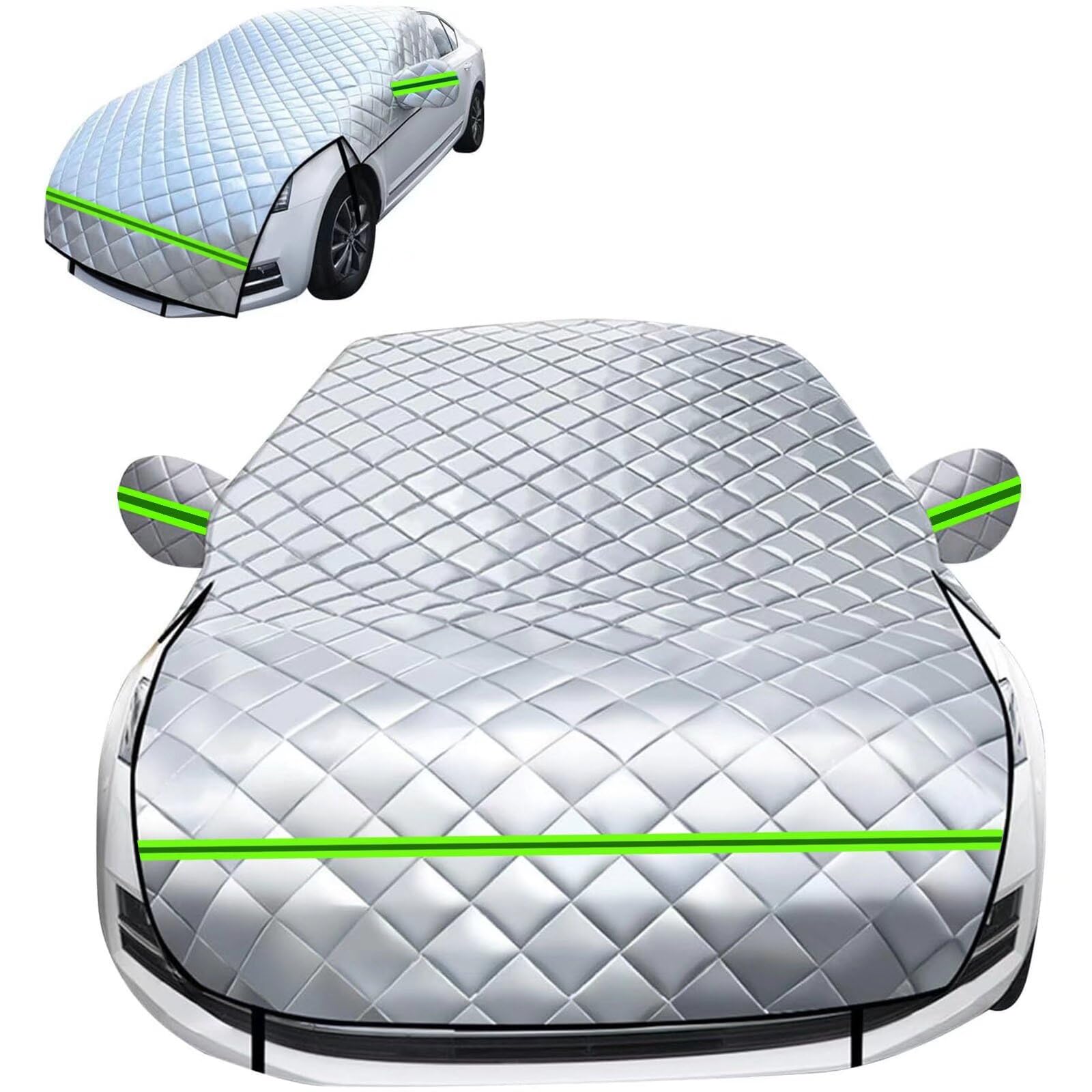 generisch windschutzscheibenabdeckung kompatibel mit Peugeot 2008 2013-2025,Faltbare Anti-Schnee-Reflexstreifen scheibenabdeckung Auto (Silver) von generisch