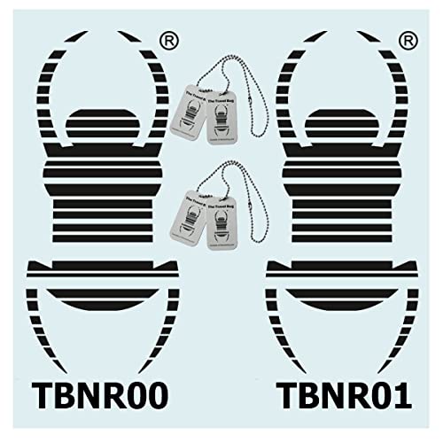 2 x Geocaching Travelbug Autoaufkleber Gr. L - schwarz- für Aussenseite Tb +Copy von geo-versand