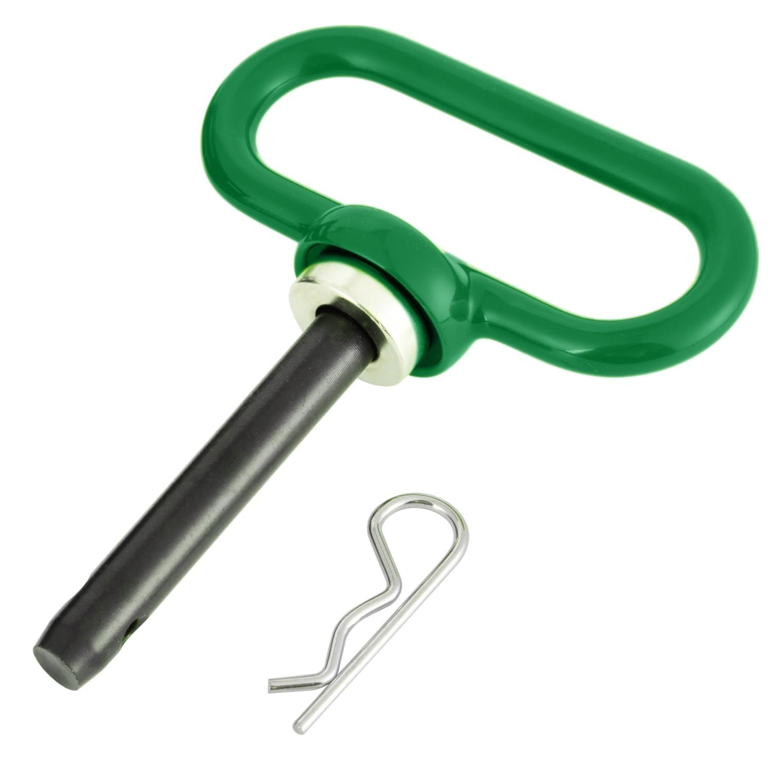 Magnetischer Anhängerkupplungsstift, strapazierfähig, ultrastark, Neodym-Magnet-Anhänger-Torstift, M21 hochfester Stahl, glatte Oberfläche, Anhänger-Schweißring-Set, für die meisten Rasenmäher von getfay